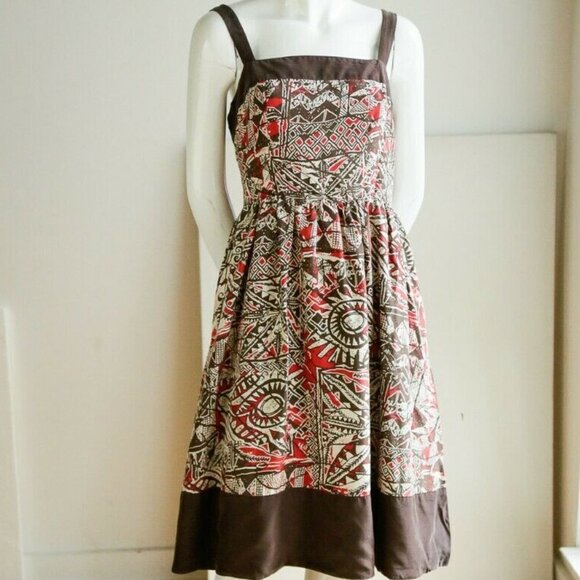 Oscar by Oscar de la  Renta Geometric Print Dress - Picture 4 of 12